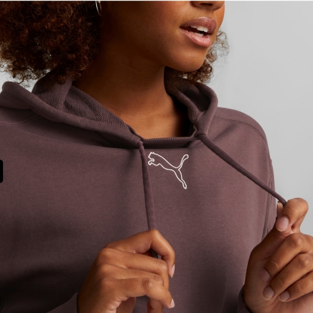 Puma Womens HER Pullover Hoodie Dusty Rose - Picture 5 of 8